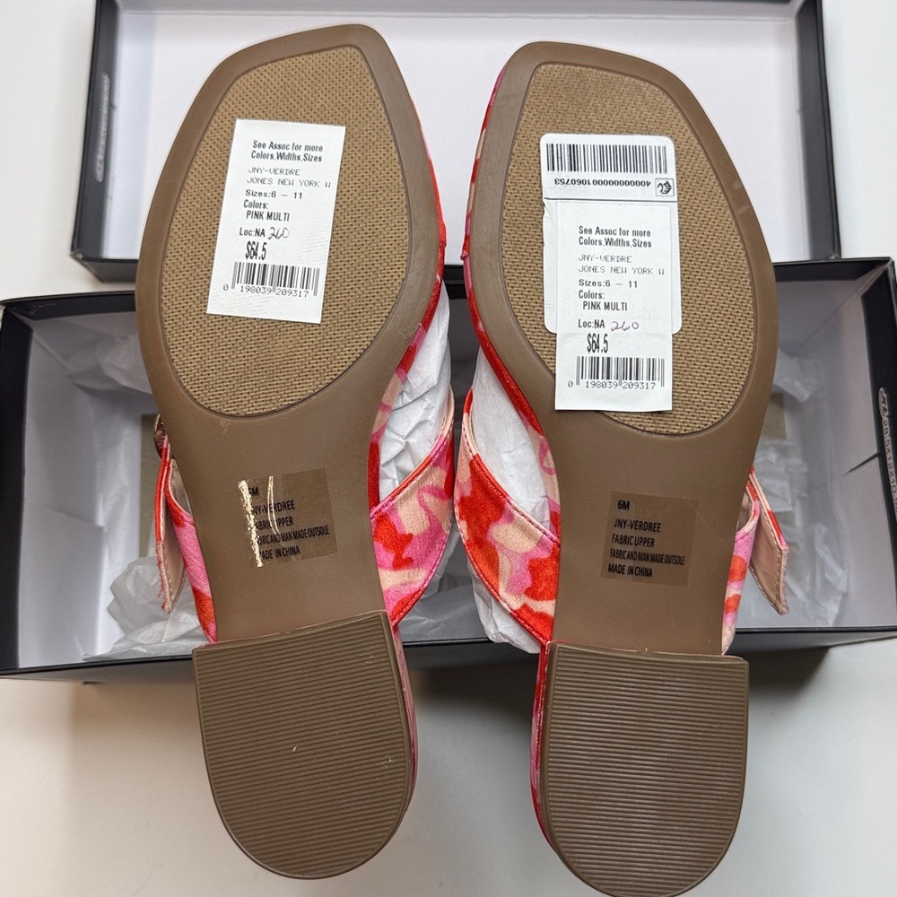 Jones New York Women's Verdree Thong Flat Sandals- Pink- Size 6 - Picture 9 of 9